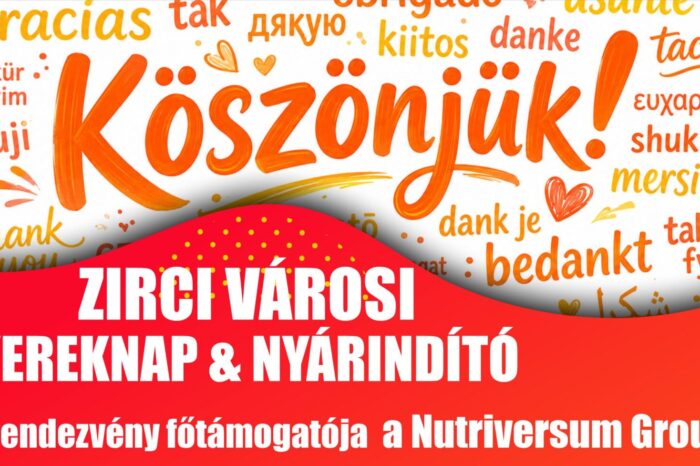 Köszönet a támogatóknak