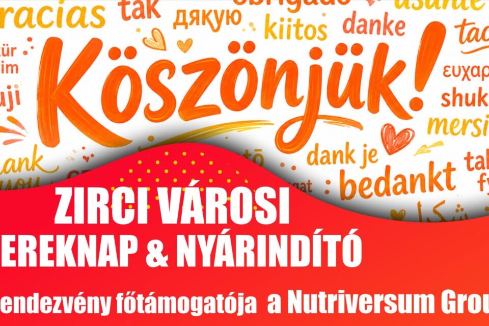 Köszönet a támogatóknak